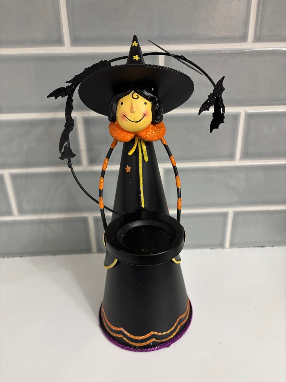 PartyLite Abracadabra Witch Tealight Holder